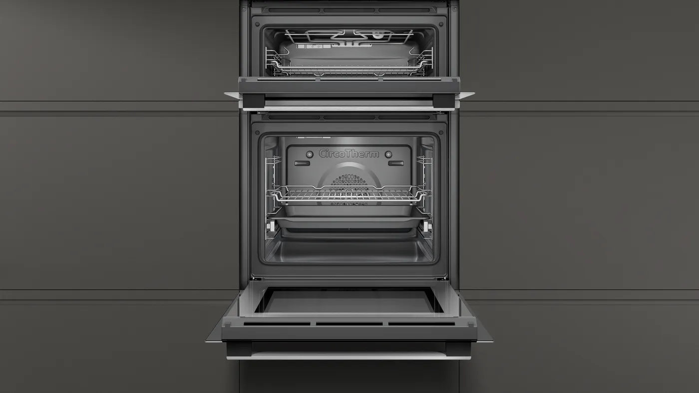 NEFF U1ACE2HN0B N50 Built-In Electric Double Oven (71 L + 34 L, Stainless Steel)