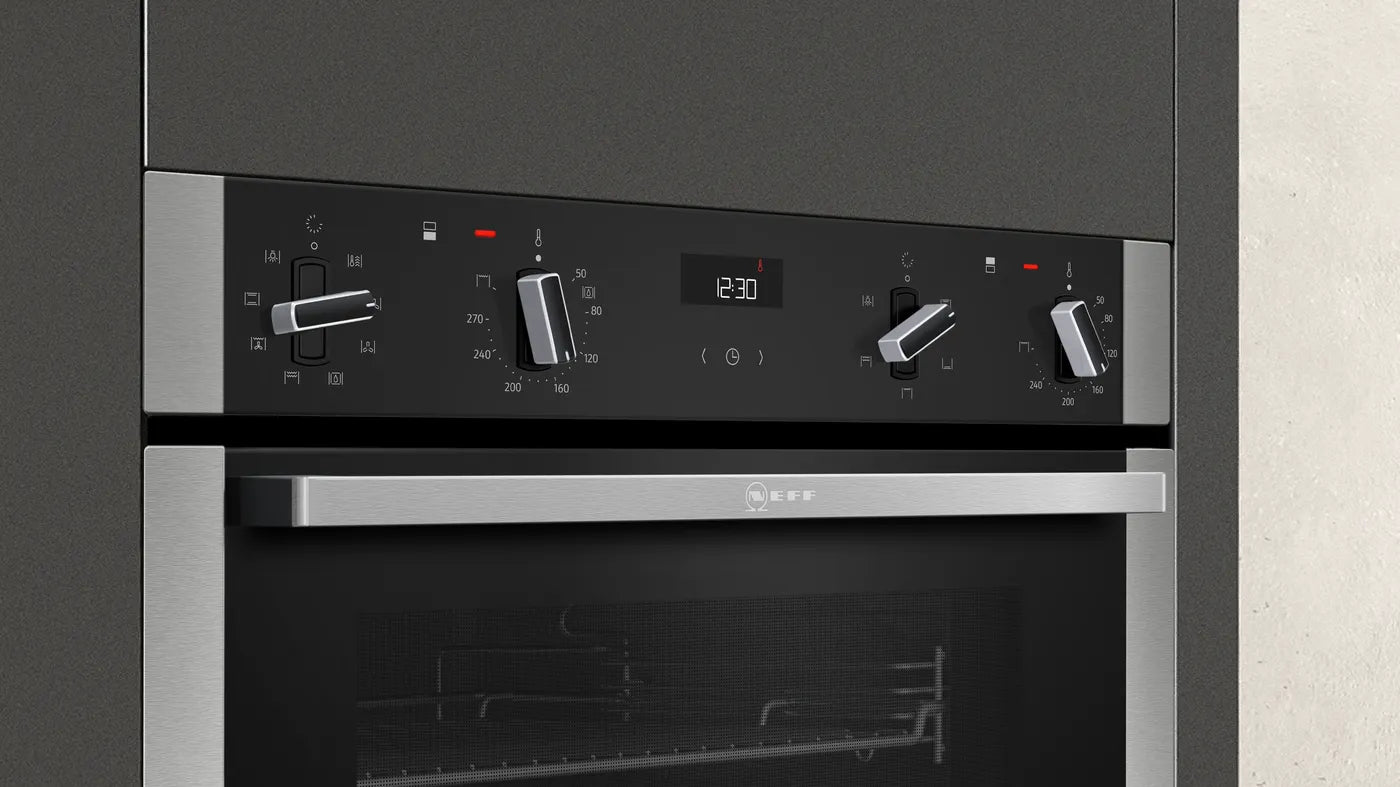 NEFF U1ACE2HN0B N50 Built-In Electric Double Oven (71 L + 34 L, Stainless Steel)