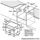 NEFF C24MR21N0B N 70 Built-in Compact Oven with Microwave Function (45 L, Stainless Steel)