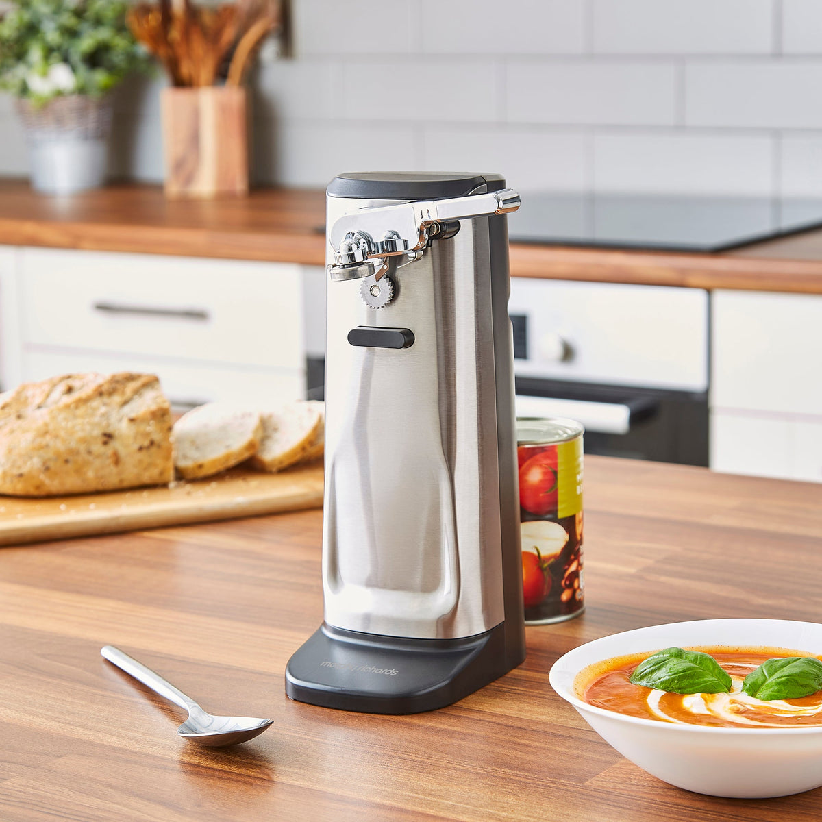 Morphy Richards 3-in-1 Electric Can Opener - Silver and Black - 432030 | Lally's Electrical Dundalk - image 2