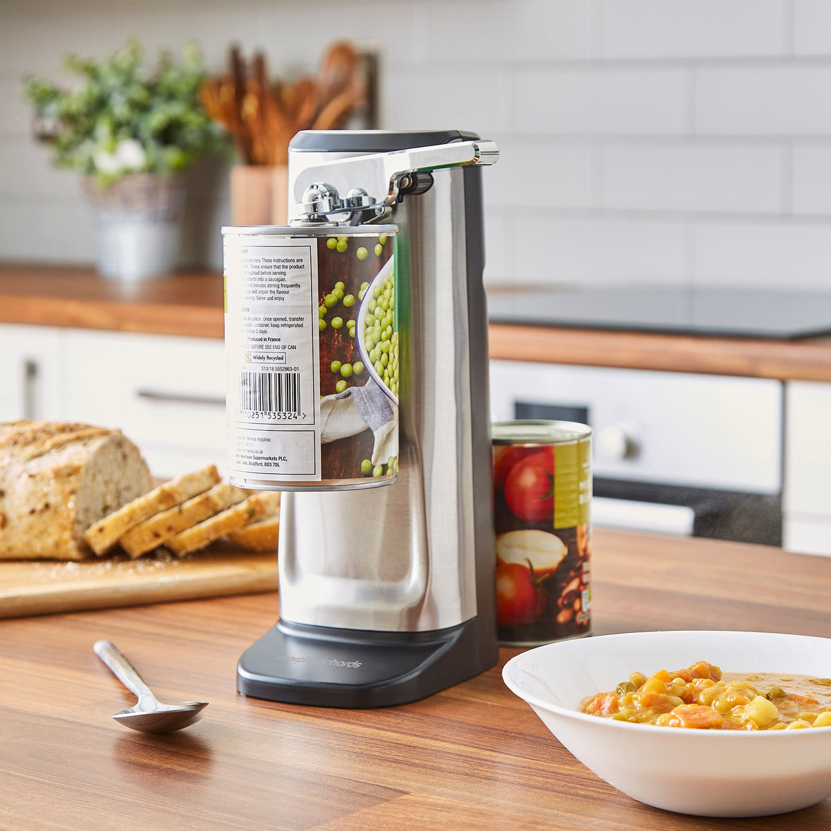 Morphy Richards 3-in-1 Electric Can Opener - Silver and Black - 432030 | Lally's Electrical Dundalk - image 4