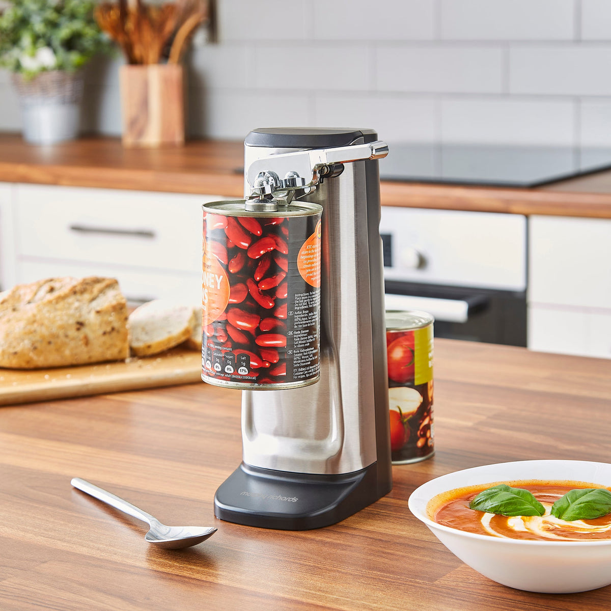 Morphy Richards 3-in-1 Electric Can Opener - Silver and Black - 432030 | Lally's Electrical Dundalk - image 3