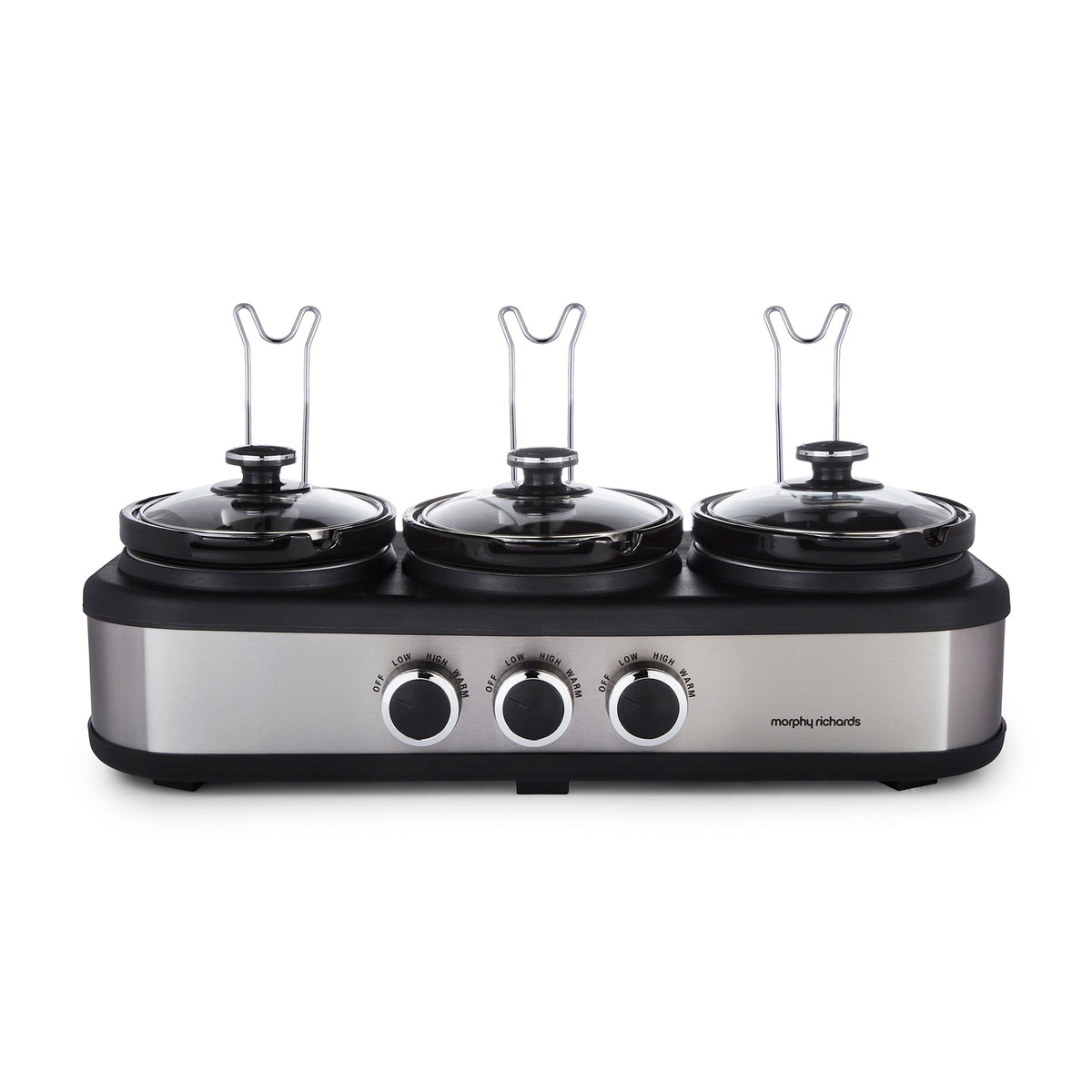 Morphy Richards Slow Cooker TrioServe 3.9L Stainless Steel - 462501 | Lally's Electrical Dundalk