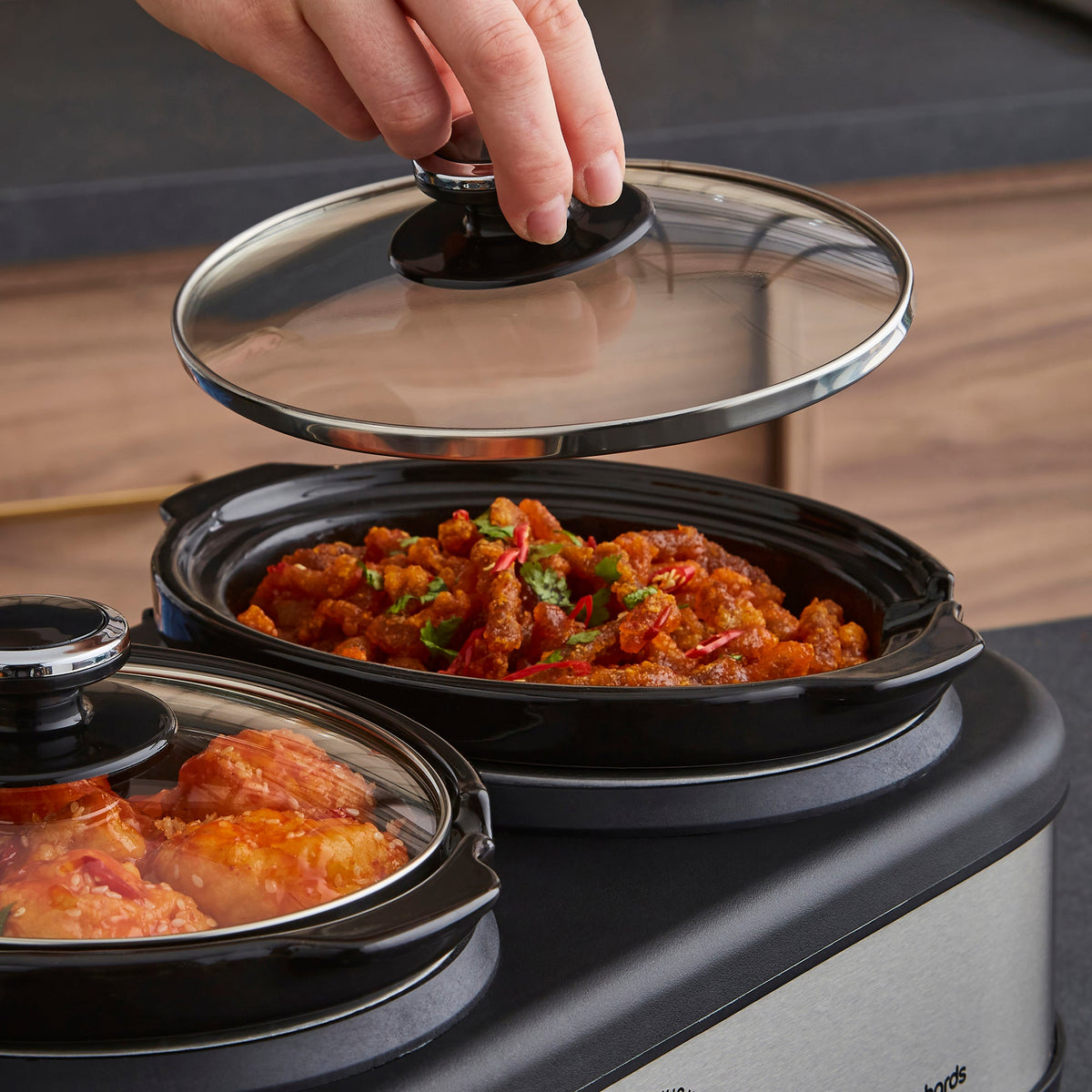 Morphy Richards Slow Cooker TrioServe 3.9L Stainless Steel - 462501 | Lally's Electrical Dundalk - image 3