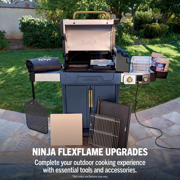 Ninja FlexFlame Outdoor Cooking System 5-in-1 Grill & Smoker | PG301UKBL