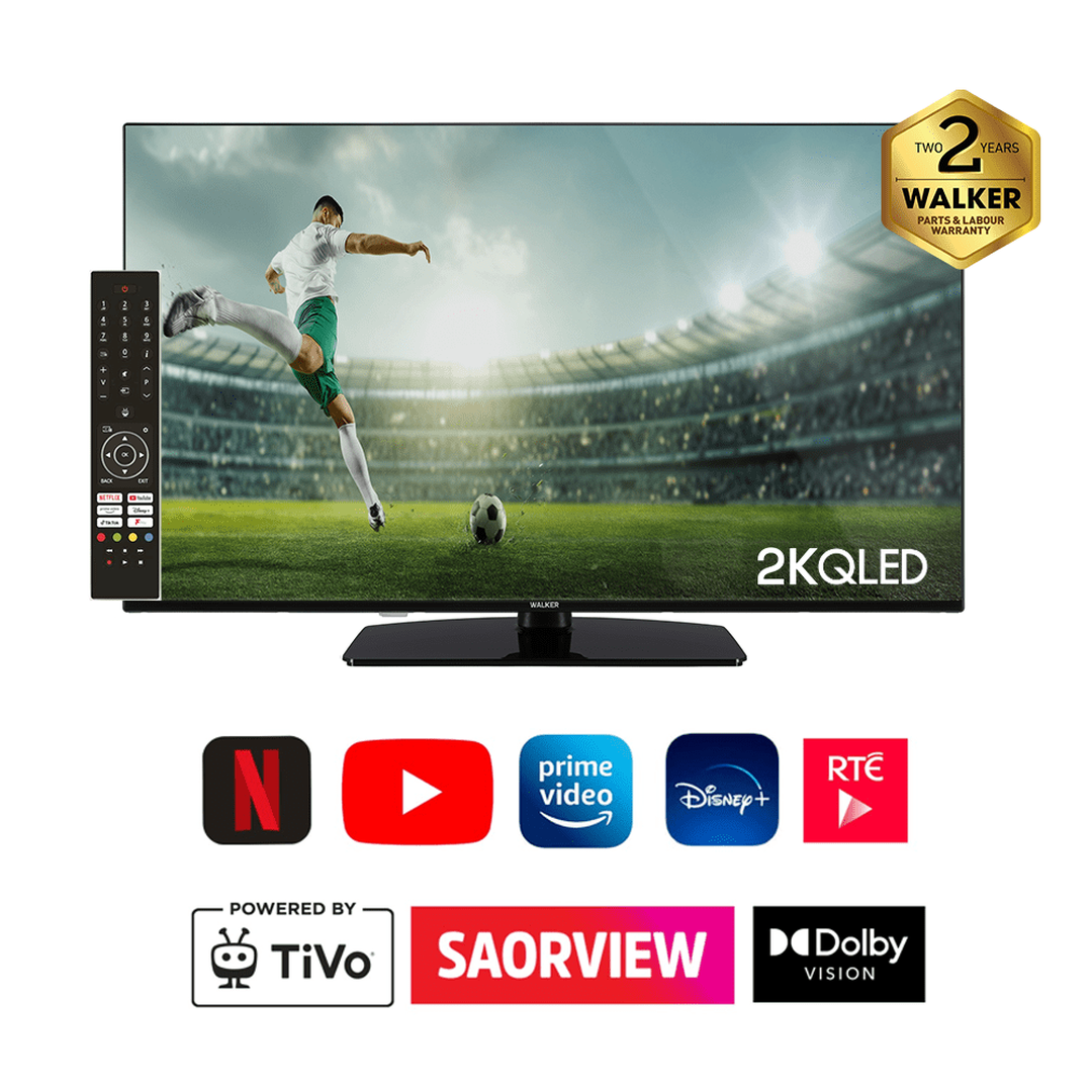 Walker 2K QLED TV with Satellite Tuner 32 | WPS2KQLED40251 Walker TV Lallys Electrical Ireland