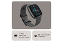 Fitbit Sense 2 - Advanced Health Smartwatch with cEDA Stress Sensor & GPS - Shadow Grey/Graphite | 79-FB521BKGB
