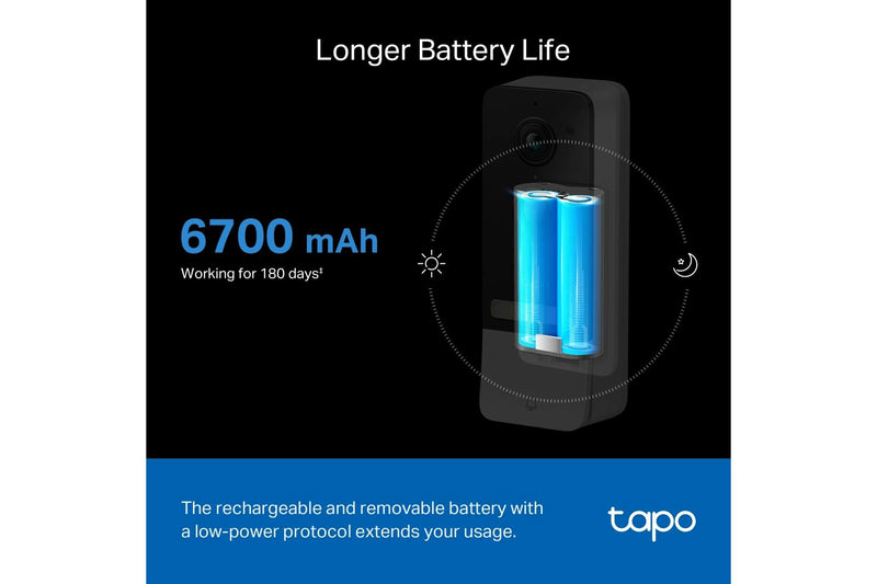 TP-Link Tapo D230S1 Smart Battery Video Doorbell — 2K 5MP