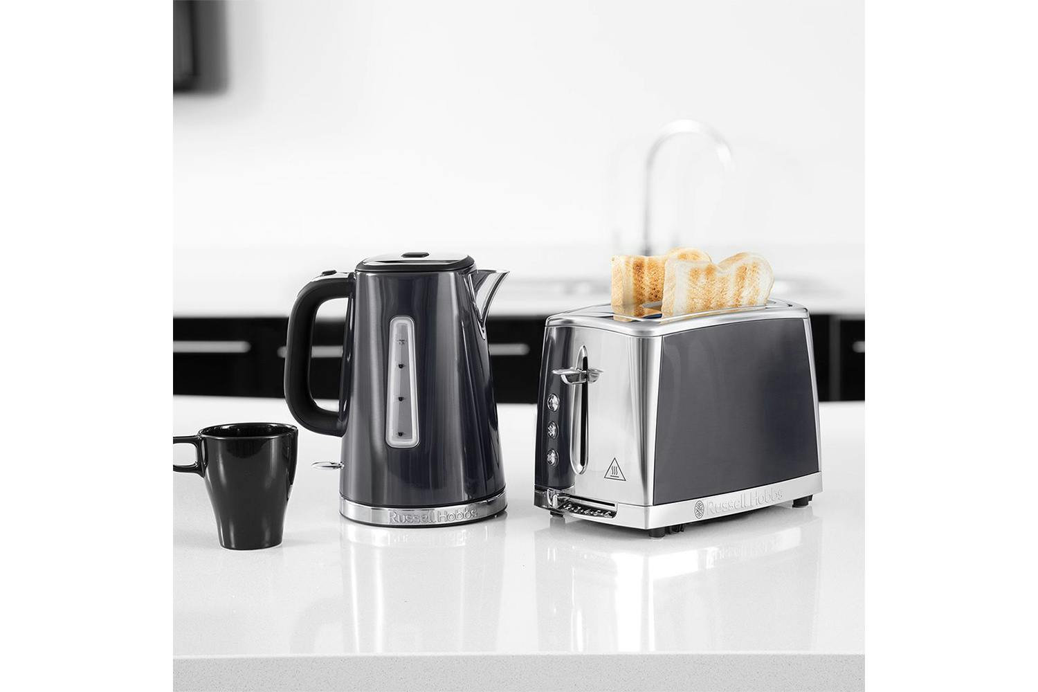 Russell Hobbs Luna 2-Slice Toaster — Model 23221 (Moonlight Grey)
