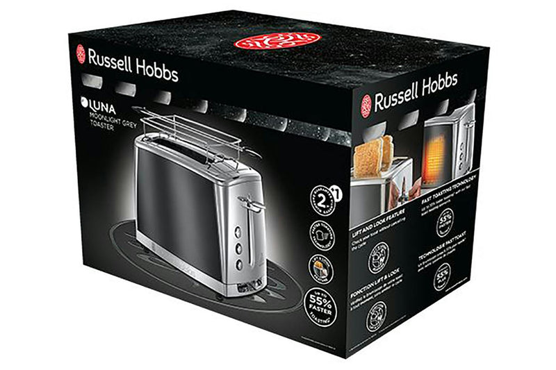 Russell Hobbs Luna 2-Slice Toaster — Model 23221 (Moonlight Grey)