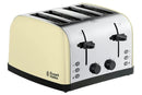 Russell Hobbs 4-Slice Toaster — 28363 (Cream / Stainless Steel)