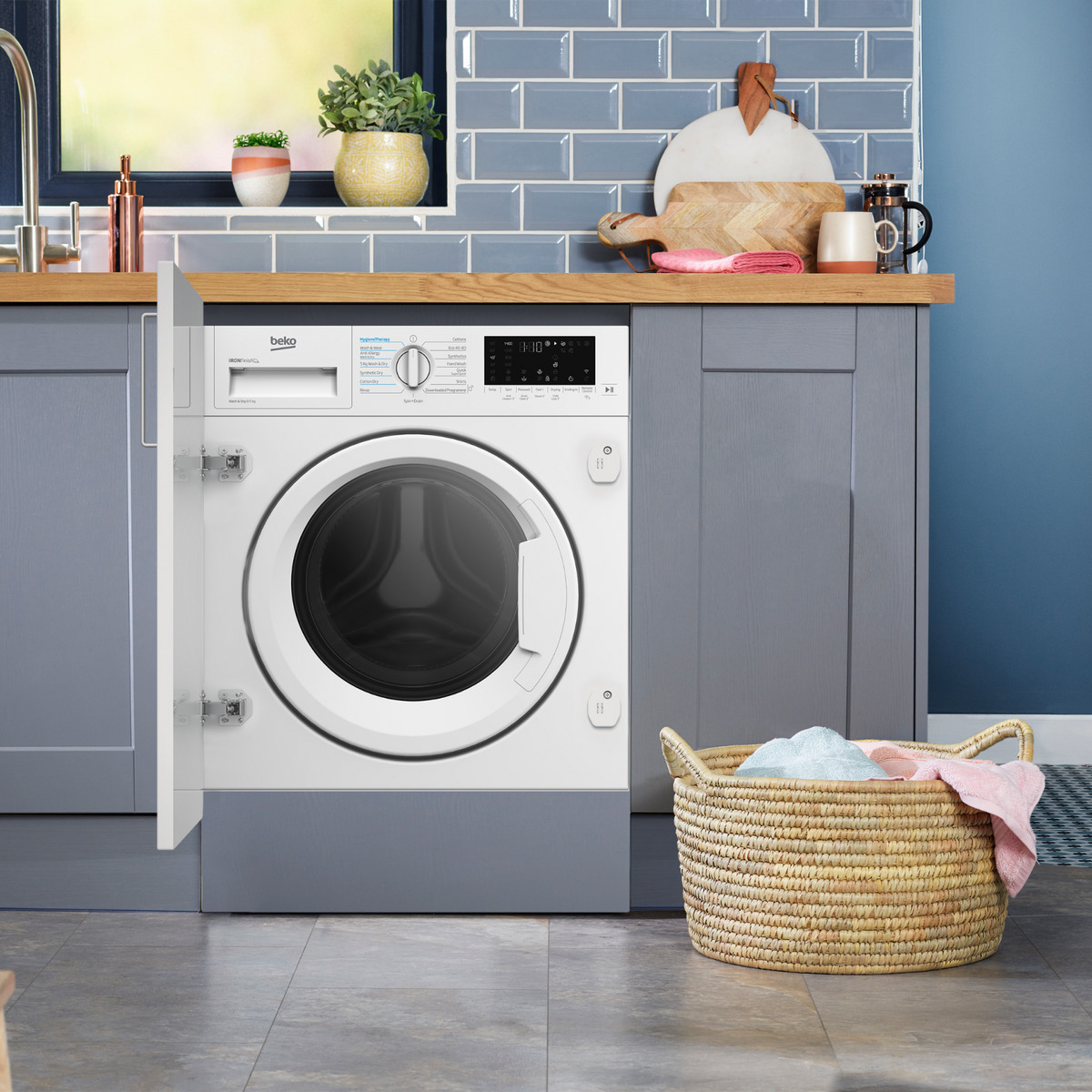 Beko Integrated 8kg Wash / 5kg Dry Washer Dryer WDIK854441 - WDIK854441 | Lally's Electrical Dundalk - image 5