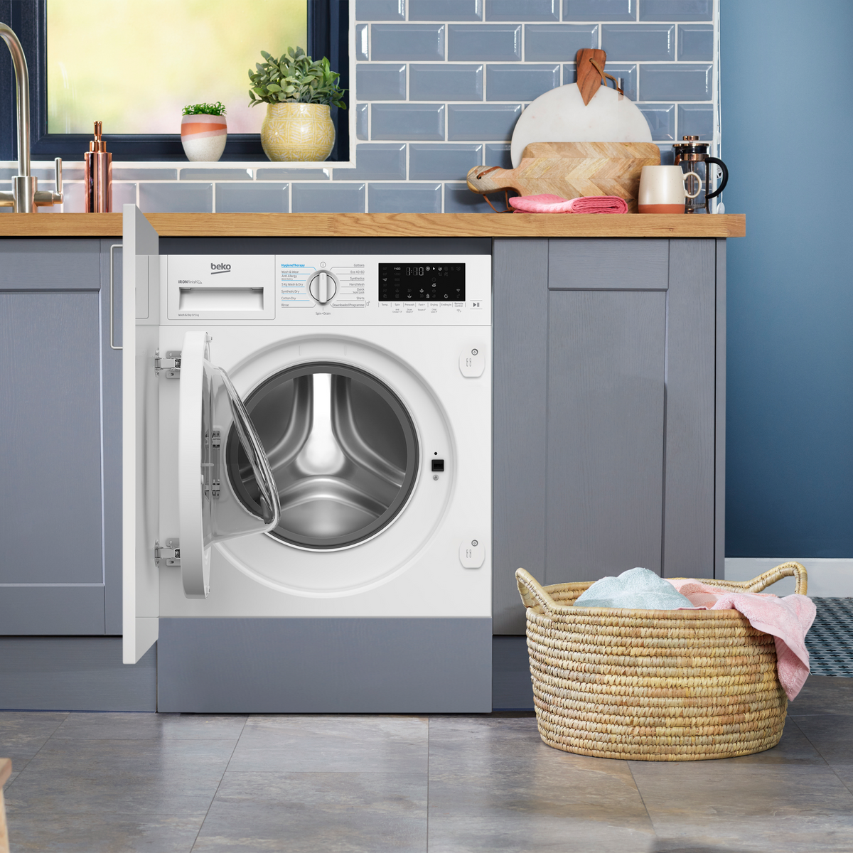Beko Integrated 8kg Wash / 5kg Dry Washer Dryer WDIK854441 - WDIK854441 | Lally's Electrical Dundalk - image 2