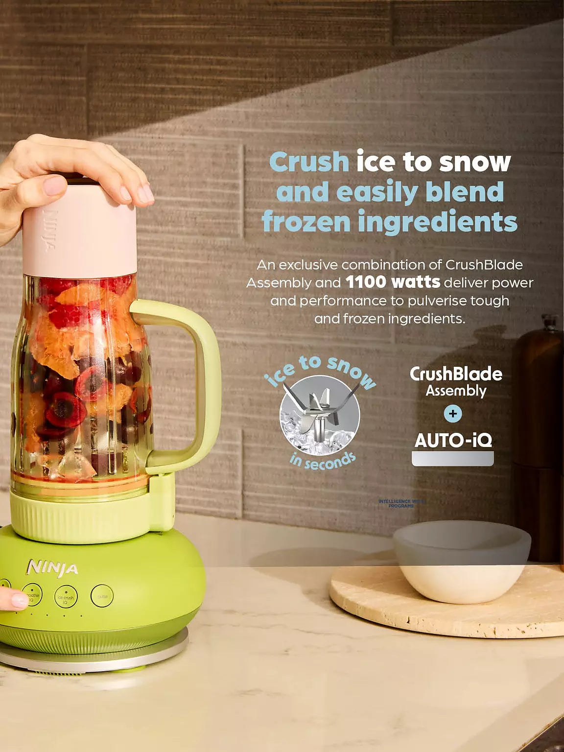 Ninja BlendBOSS 710ml Tumbler Blender Watermelon Bubblegum | DB351UKGN view 3