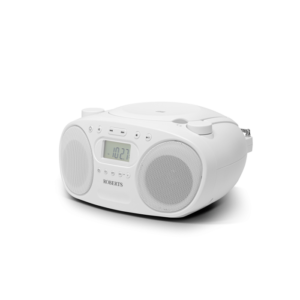 Roberts Zoombox FM CD / FM & AM Radio — White (Model ZOOMBOXFMW)