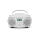 Roberts Zoombox FM CD / FM & AM Radio — White (Model ZOOMBOXFMW)