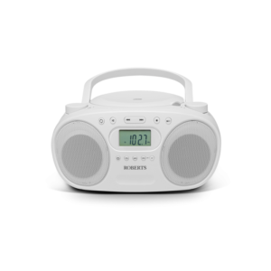 Roberts Zoombox FM CD / FM & AM Radio — White (Model ZOOMBOXFMW)