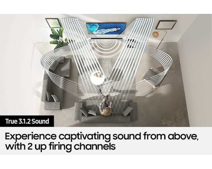 Samsung HW-S800BXU 3.1.2-Channel Ultra-Slim Soundbar with Wireless Subwoofer (Black)