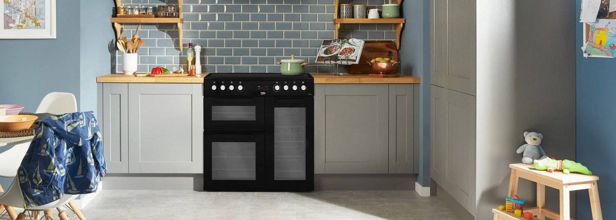 Beko 90cm Ceramic Range Cooker - Black - KDVC90K | Lally's Electrical Dundalk - image 2