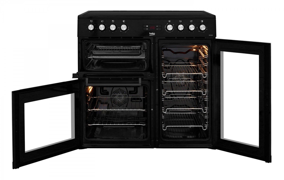 Beko 90cm Ceramic Range Cooker - Black - KDVC90K | Lally's Electrical Dundalk - image 3