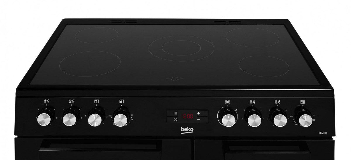 Beko 90cm Ceramic Range Cooker - Black - KDVC90K | Lally's Electrical Dundalk - image 4