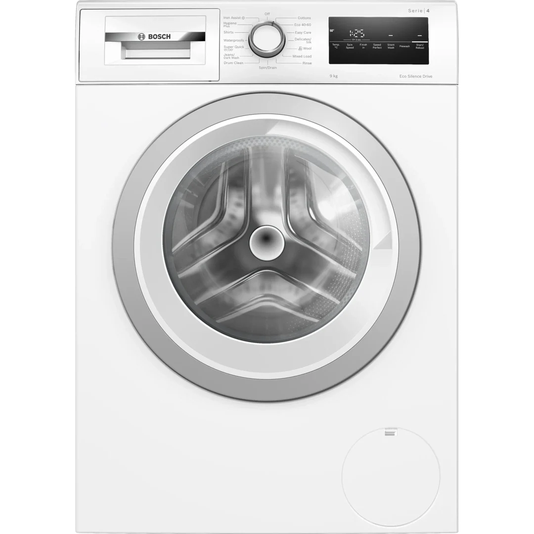 Bosch Series 4 Washing machine, Front Loader 9kg 1400 rpm - White | WAN28259GB Bosch Washing Machine Lallys Electrical Ireland