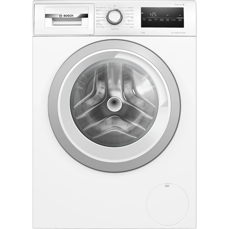 Bosch Series 4 Washing machine, Front Loader 9kg 1400 rpm - White | WAN28259GB Bosch Washing Machine Lallys Electrical Ireland