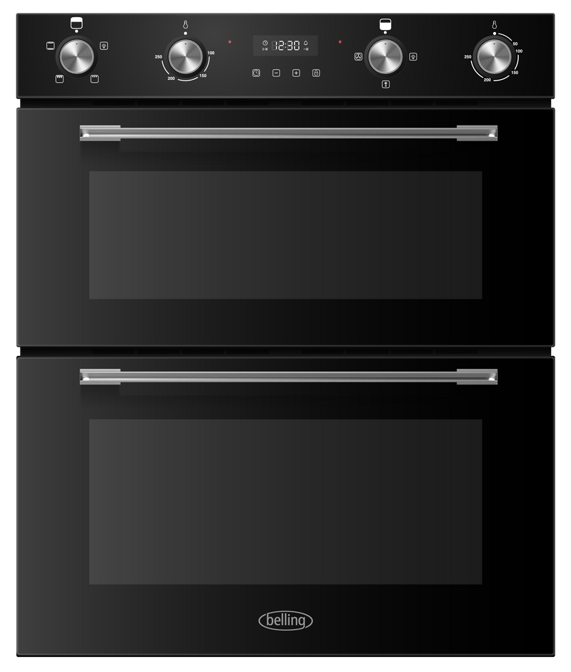 Belling BI704FPBK 103 L Built-Under Double Electric Oven — Black
