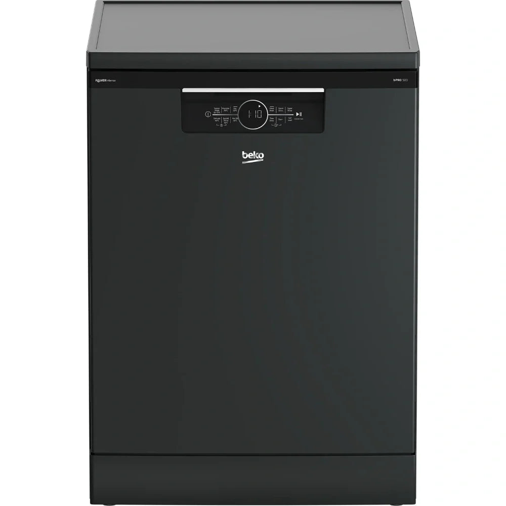 Beko PowerIntense 15-Place Dishwasher Anthracite | BDFN36540PA product view