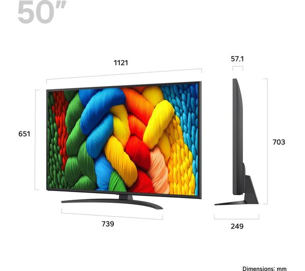 LG Nano81 50" 4K UHD NanoCell Smart TV | 50NANO81A6A.AEK LG TV Lallys Electrical Ireland
