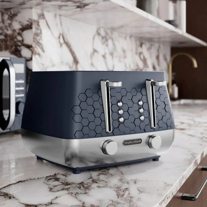 Morphy Richards 243021 Cassini 4-Slice Toaster (Outer Space Blue)