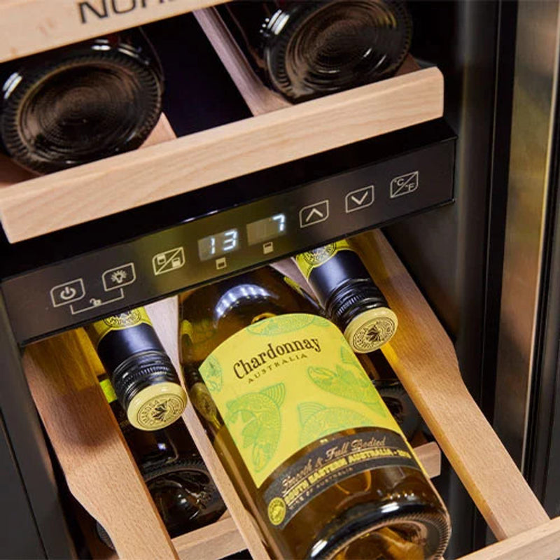 NordMende WC17IX 30 cm Dual Zone Wine Cooler (55 L / 17 Bottles)