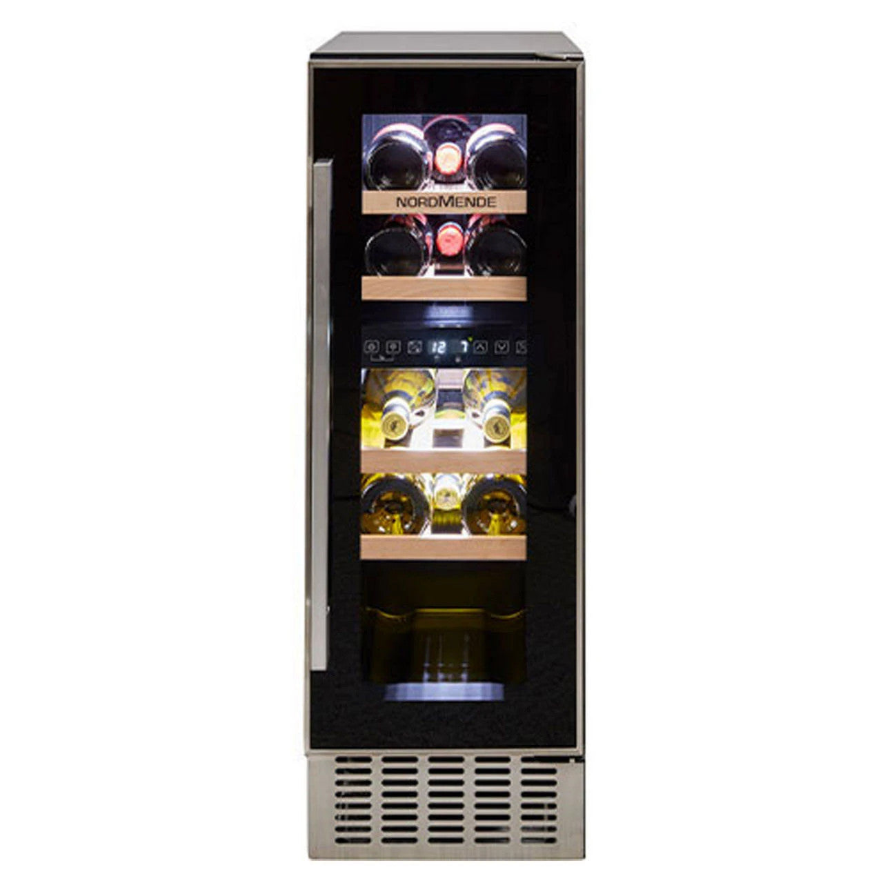 NordMende WC17IX 30 cm Dual Zone Wine Cooler (55 L / 17 Bottles)