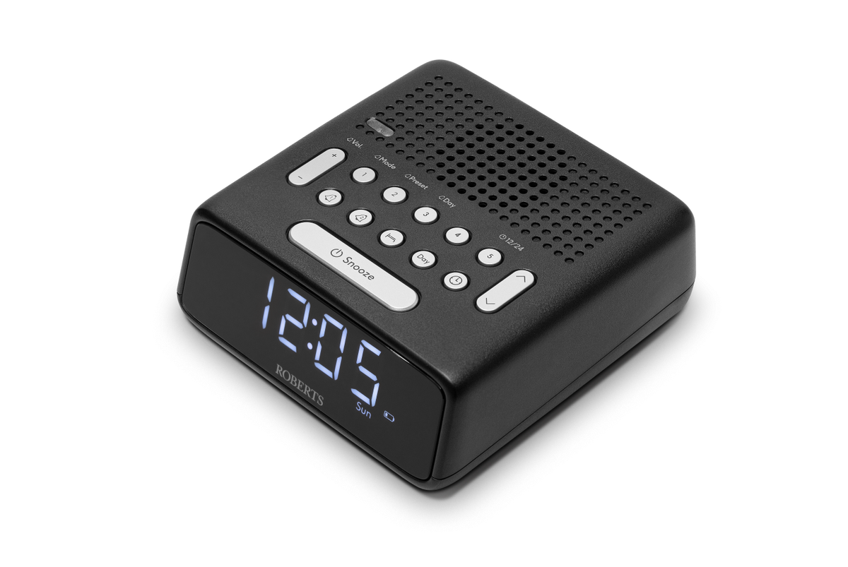 Roberts Ortus FM Alarm Clock Radio Black | ORTUSFMBK view 2
