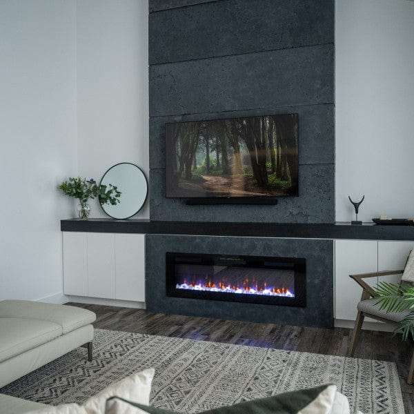 Dimplex DVF1500-UK Sierra 60″ Wall / Built-In Electric Fireplace (2 kW)