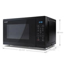 Sharp YC-MS252AU-B 25 L / 900 W Digital Microwave — Black