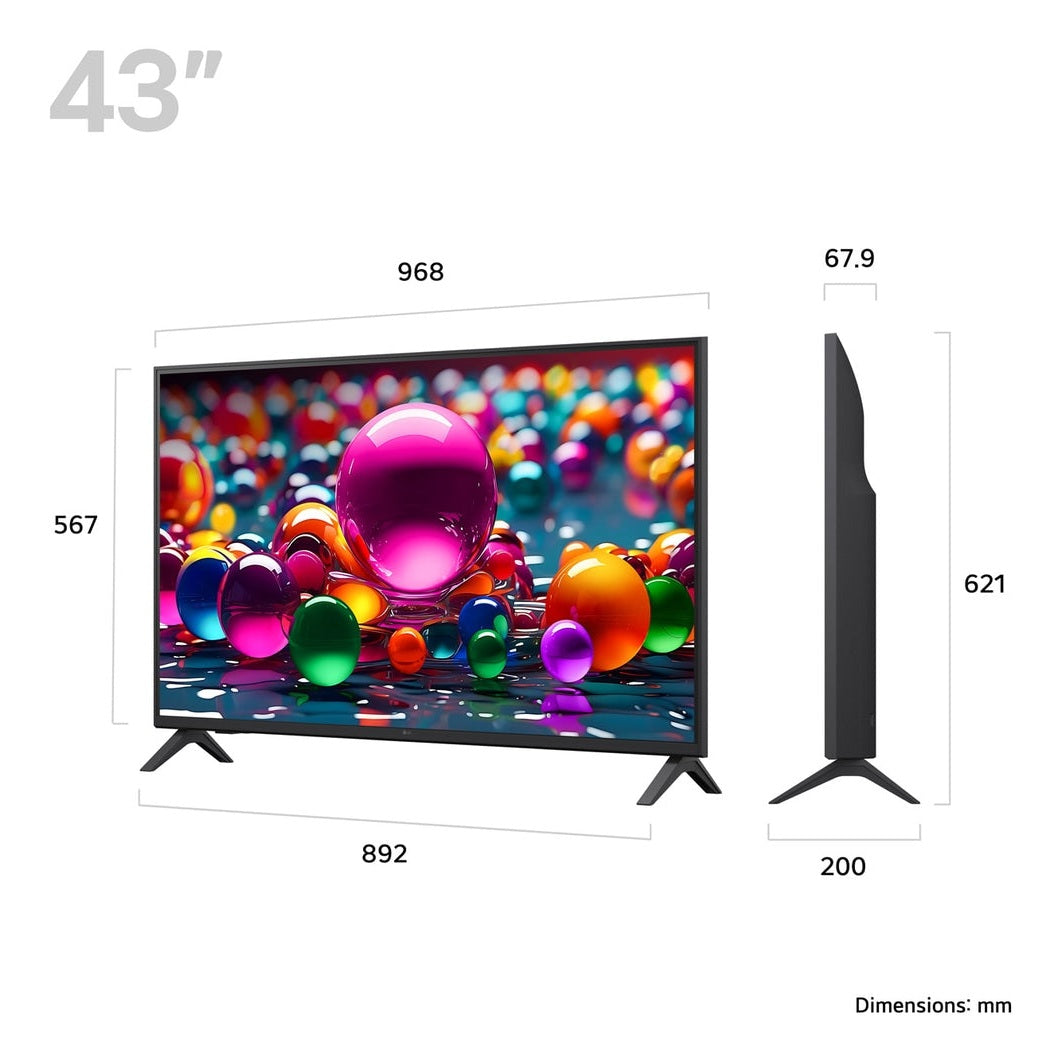 LG 43" 4K UHD Smart LED TV | 43UA75006LA.AEK LG TV Lallys Electrical Ireland