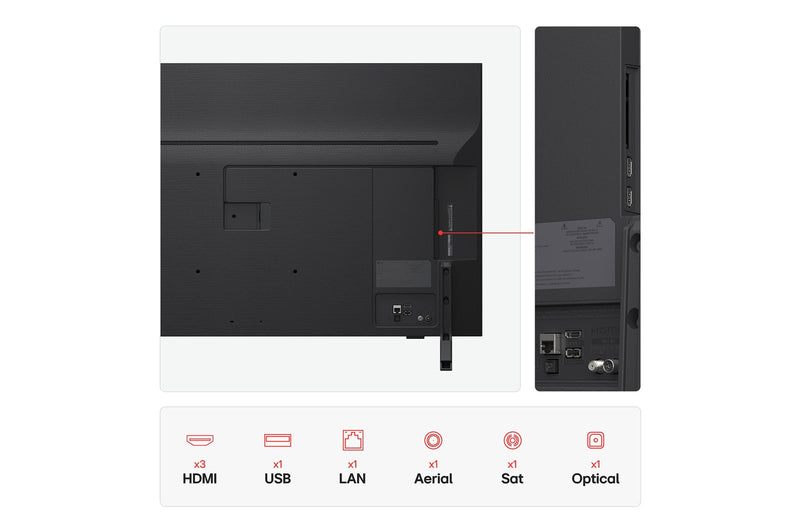 LG QNED70 43" 4K UHD QNED Smart TV | 43QNED70A6A.AEK LG TV Lallys Electrical Ireland