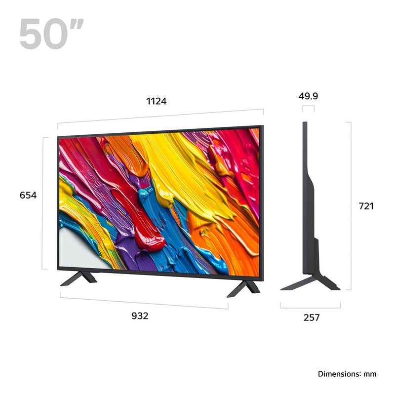 LG QNED AI 50" 4K HDR Smart TV | 50QNED82A6B.AEK LG TV Lallys Electrical Ireland