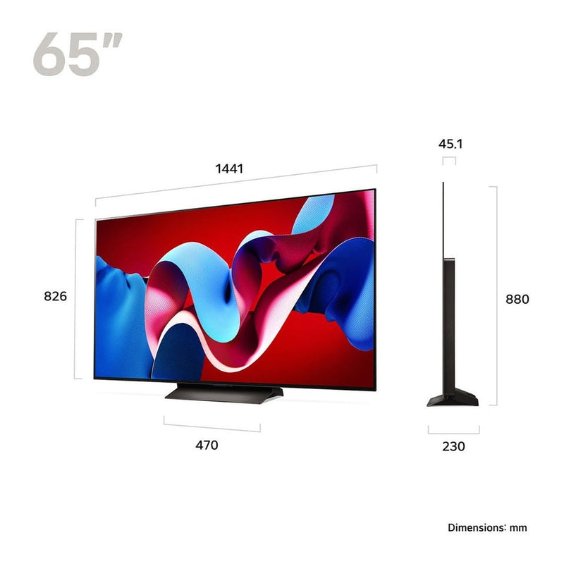 65 inch LG OLED evo AI C4 4K Smart TV 2024 | OLED65C44LA LG TV Lallys Electrical Ireland