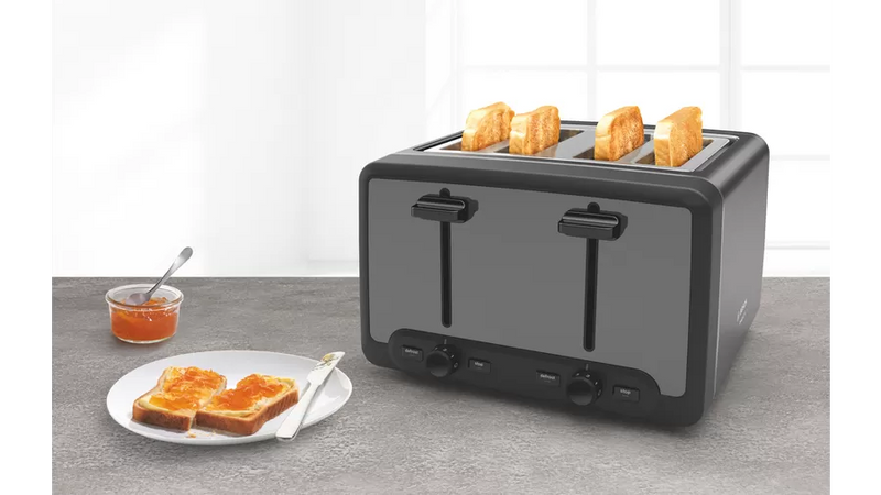 Bosch DesignLine Graphite 4 Slice Toaster | TAT5P445GB