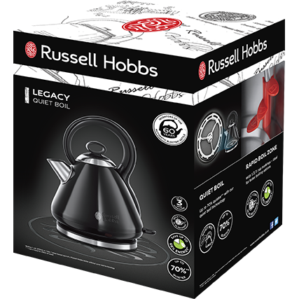 Russell Hobbs Legacy Quiet Boil 1.7L Kettle - Black | 26410