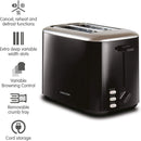 Morphy Richards Equip 2 Slice Black Toaster | 222064