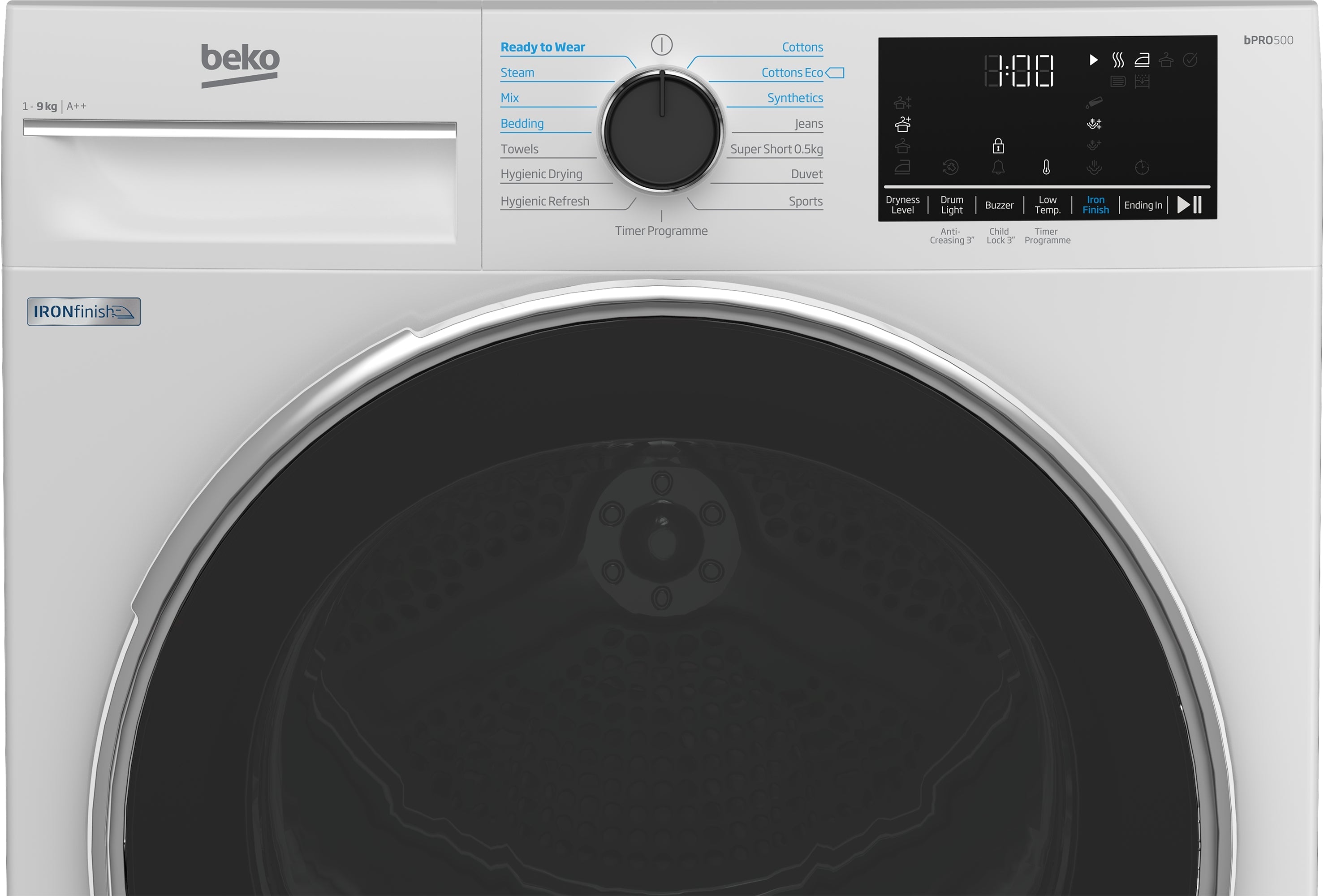 Beko 9kg Heat Pump Dryer with IronFinish™ | B5T4923NIW